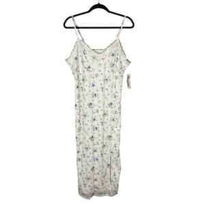NWT No Boundaries Slip Dress Maxi Babydoll Lace Sz XL Floral Fairy 90's Y2K Styl